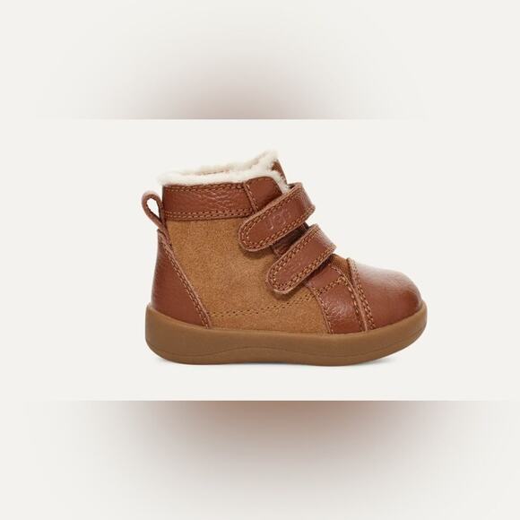 UGG Unisex-Baby Rennon Ii Sneakers in Chestnut Size 0-1, XS 0-6 months - Picture 1 of 5